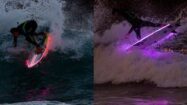 Des planches de surf avec des Leds par le team Pukas