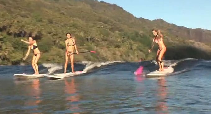 Road trip Bic Girls stand up paddle à Marquesas