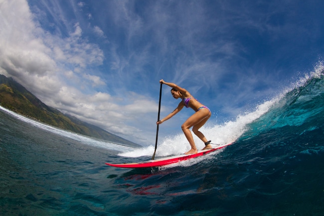 F-one, trip stand up paddle à Tahiti avec de superbes images