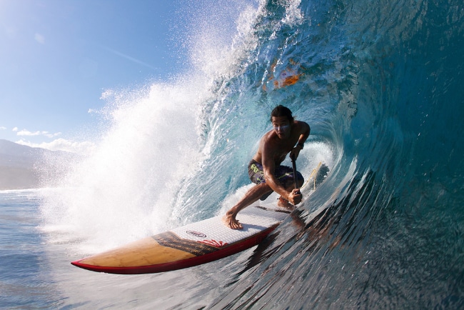 F-one, trip stand up paddle à Tahiti avec de superbes images