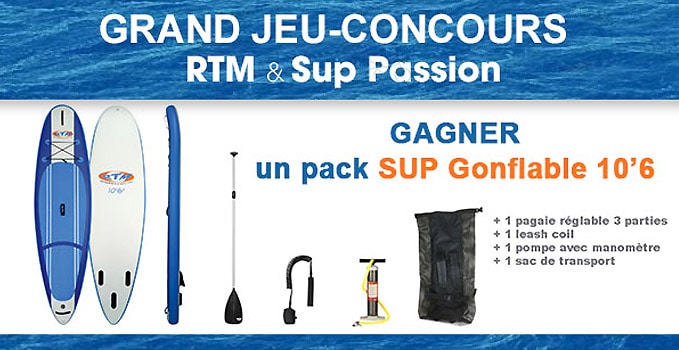 Gagnez un stand up paddle RTM 10'6 gonflable