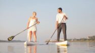 Shooting photo d'un mariage en stand up paddle