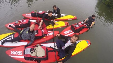 Le défi de relier Asnières à Honfleur en stand up paddle
