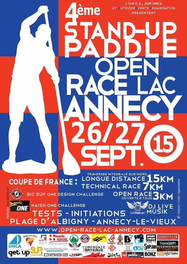 Quatrième Open Stand up paddle Race du Lac d’Annecy 2015