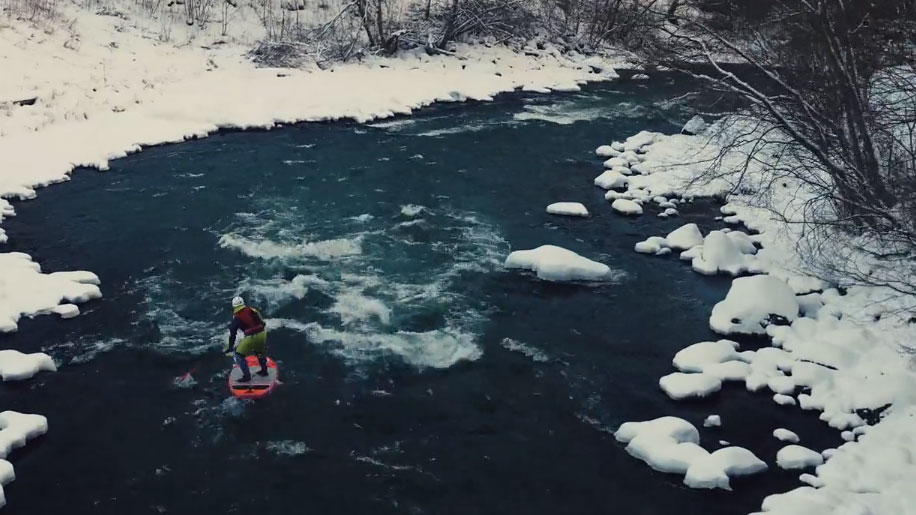 Vidéo stand up paddle en Norvège avec Fanatic