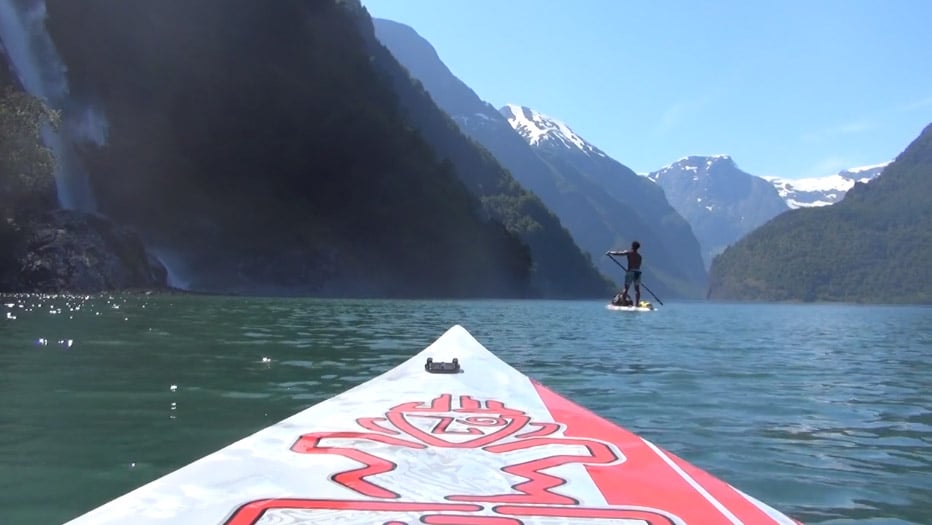 Vidéo stand up paddle Sup Norway Sognefjord