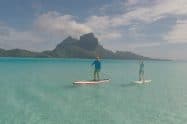 Stand up paddle dans le lagon de Bora Bora