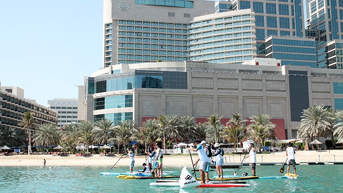 La course de paddle Sorbonne Race 2017 aux UAE à Abu Dhabi