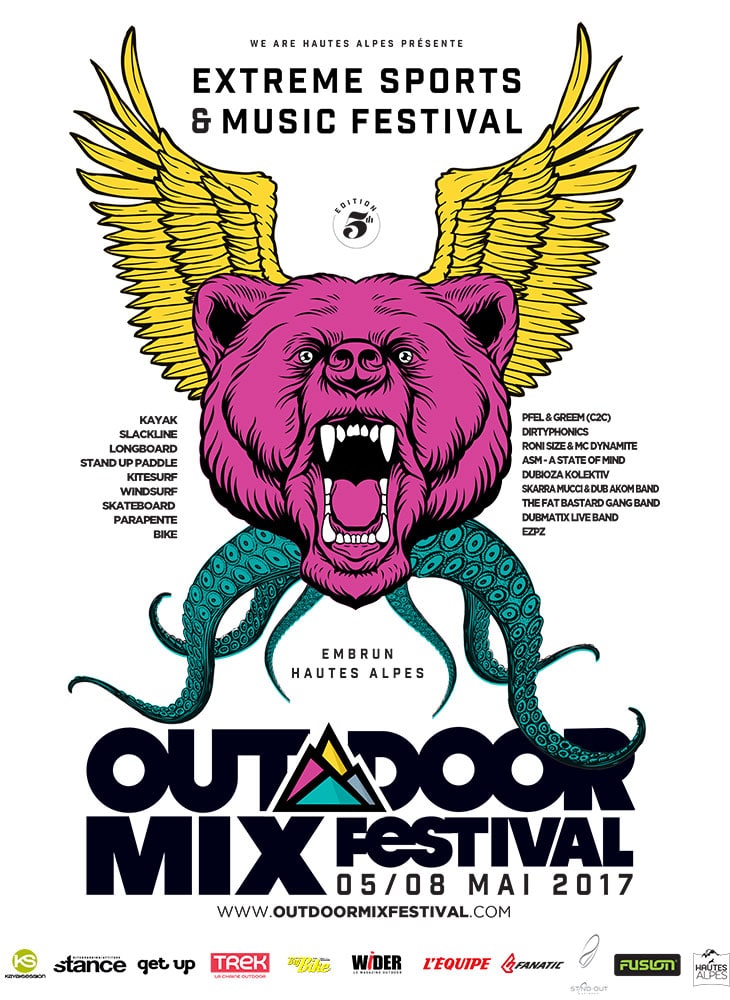 Outdoormix Festival, 5ème édition du 5 au 8 mai 2017 à Embrun