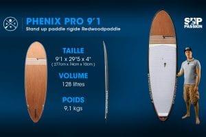 Stand up paddle Phénix Pro 9'1 de Redwoodpaddle
