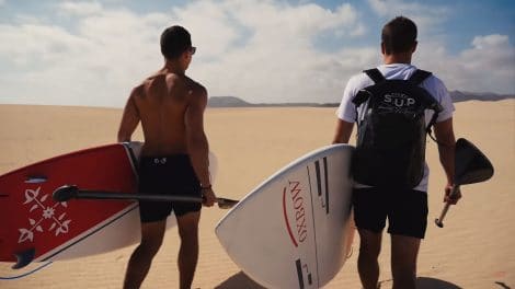 Vidéo stand up paddle des frères Teulades aux Canaries