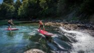 Stand up paddle en eau vive sur le Gave d'Oloron