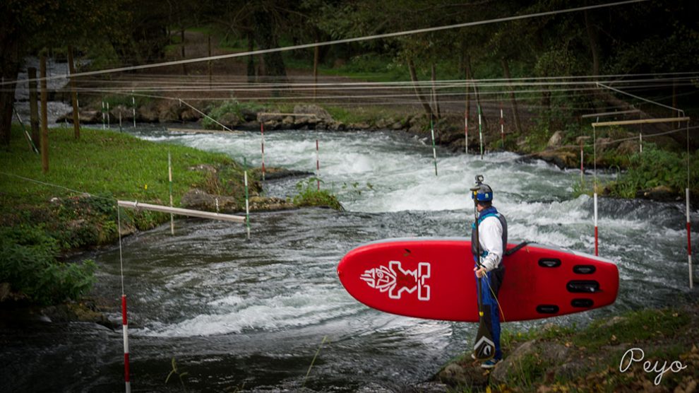 Vidéo de River stand up paddle à Orthez avec Peyo Moustrou