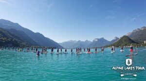 Pop & Fat Race stand up paddle à Talloires avec plus de 120 participants