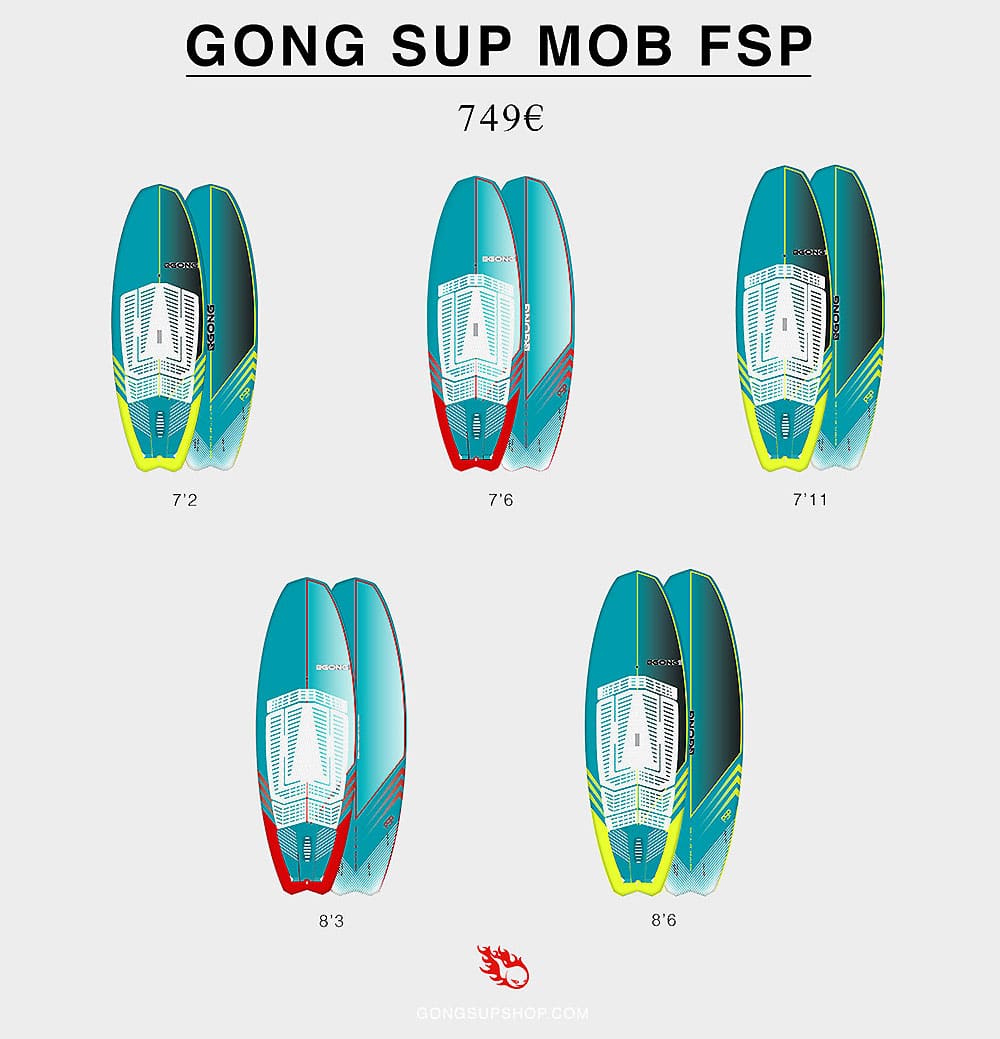 Nouvelle gamme de stand up paddle Gong Surfboards FSP 2019