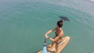 Vidéo stand up paddle avec la faune marine à Hollywood