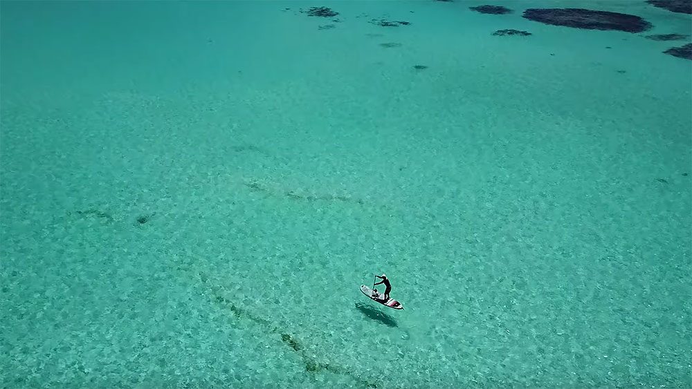 Vidéo Sup aux Tobago Cayes avec Sarah Hébert et sa famille