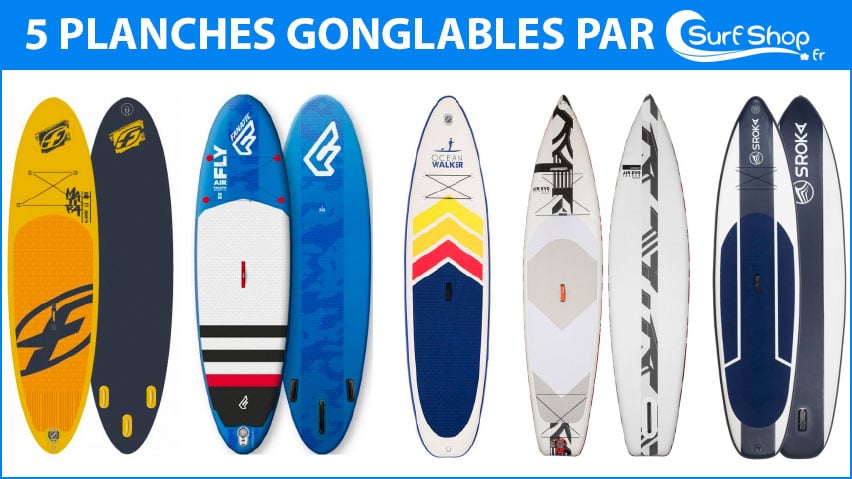Cinq Sup gonflables sélectionnés pas SurfShop.fr pour l’été