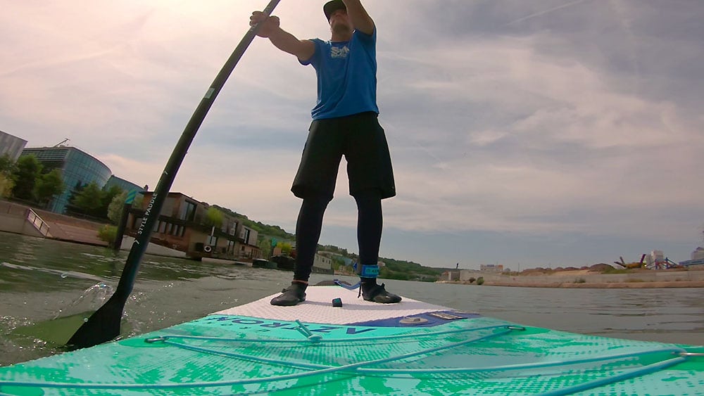 Sup gonflable Urono Aztron 11'6", vidéo test du stand up paddle