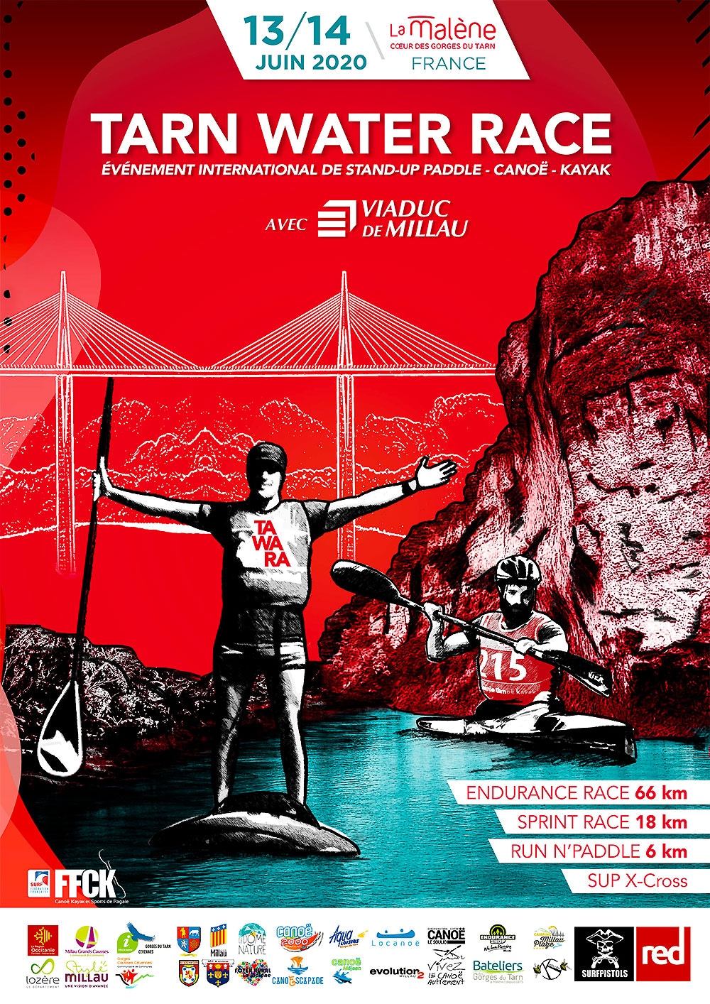 Tarn Water Race stand up paddle les 13 et 14 juin 2020