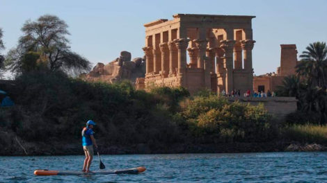Stand up paddle sur le Nil