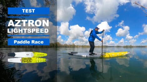 Test paddle race Lightspeed 14' Aztron