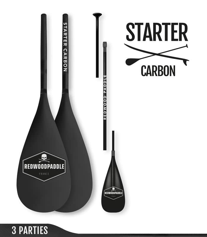 agaie Redwoddpaddle starter carbon 3 parties