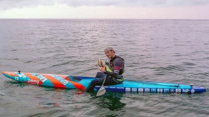 100 km de paddle pour François Asse