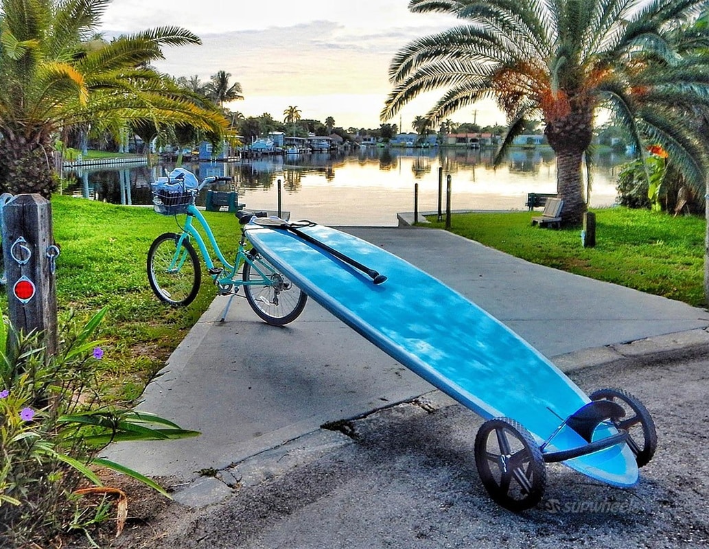 Chariot de transport stand up paddle Wheels Evolution.