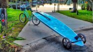 Chariot de transport stand up paddle Timon sangle.