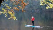 Le lac belge de Nisramon en paddle