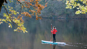 Le lac belge de Nisramon en paddle