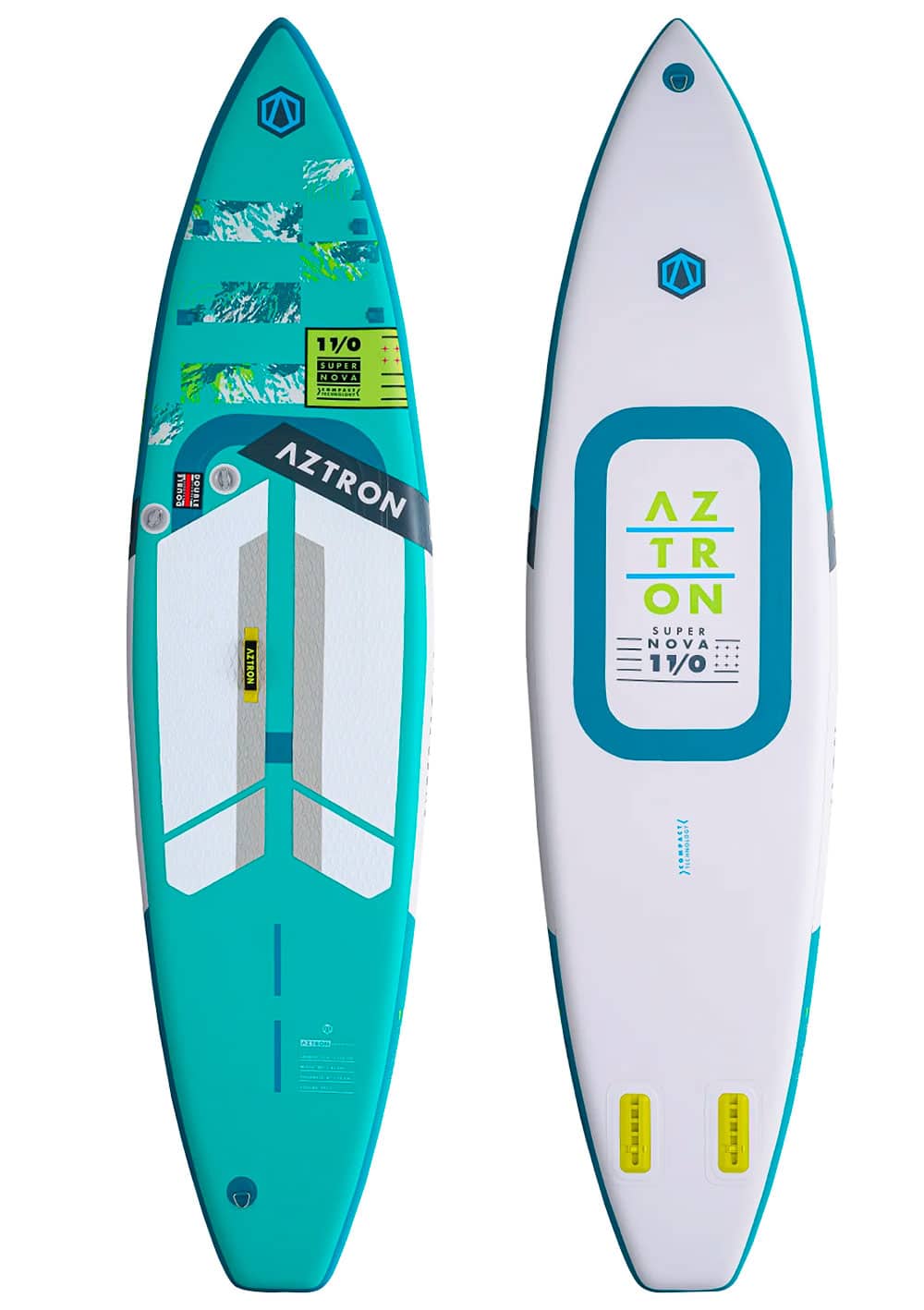 SUP Gonfiabile AZTRON Nova Compact - Tavola Paddle Board Doppia Camera D'aria - Foto 5