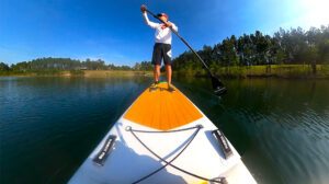 Test paddle gonflable Explorer de Redwoodpaddle