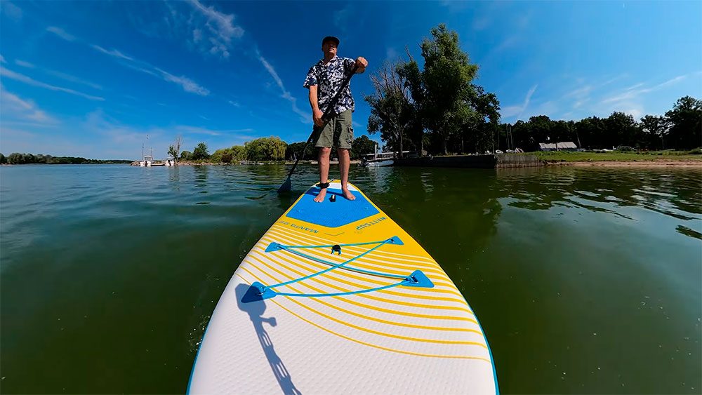 Test paddle gonflable Manta 9'8 de WattSUP