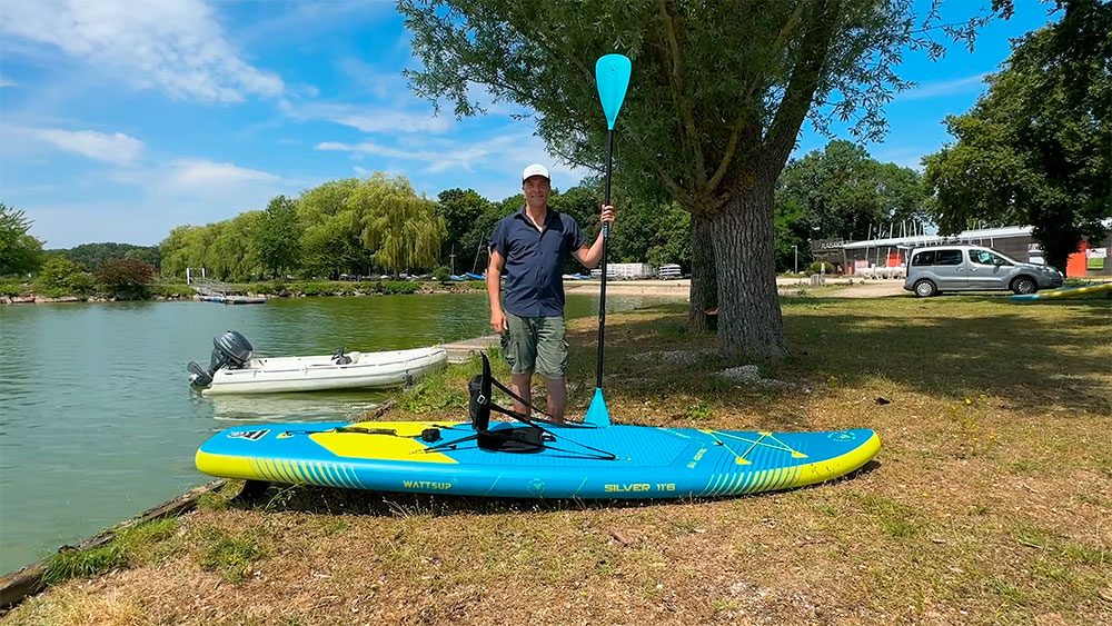 Test paddle gonflable Silver 11'6 de WattSUP