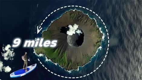 Voyage en paddle autour de l'île de Stromboli