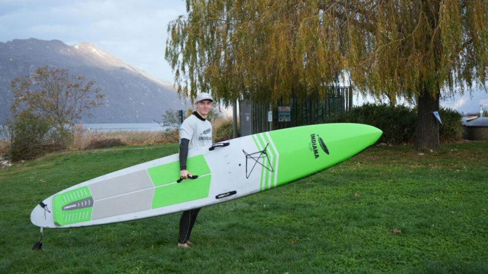 Théo Czapla, un record du monde en stand up paddle sur le Léman