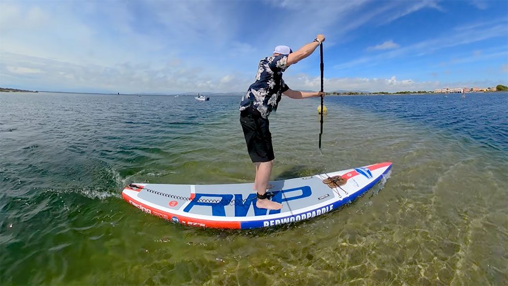Test paddle gonflable Racing Pro Redwoodpaddle