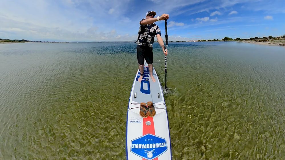 Test paddle gonflable Racing Pro Redwoodpaddle