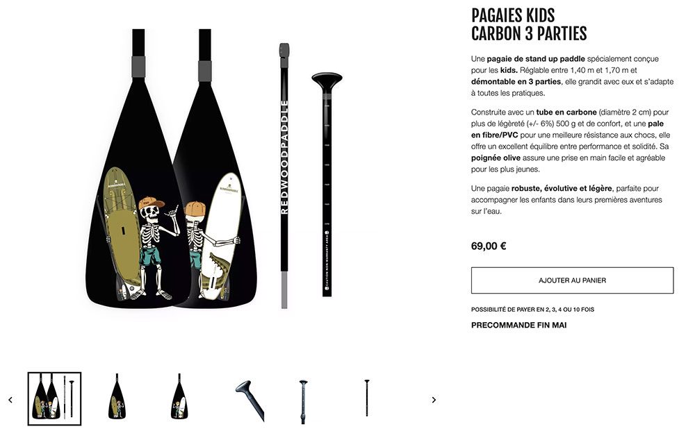 Quelle pagaie de paddle gonflable choisir chez Redwoodpaddle ?