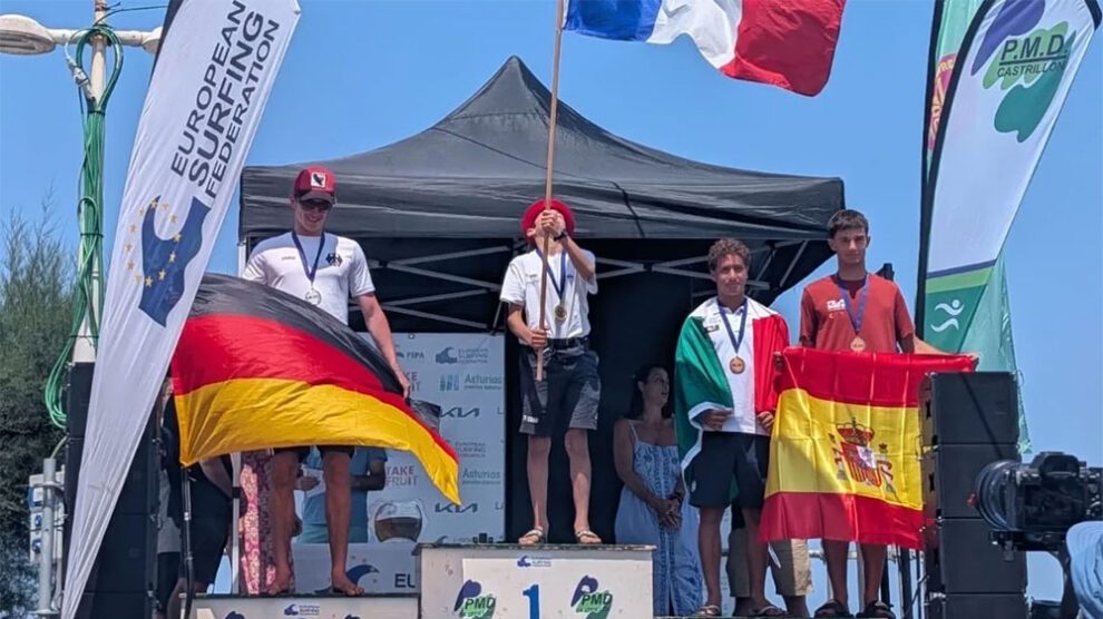 Léo Le Tohic Casareggio champion d’Europe de SUP surf